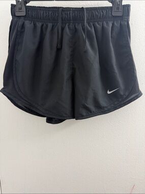 Nike Black Women's Athletic Shorts with Reflective Swoosh